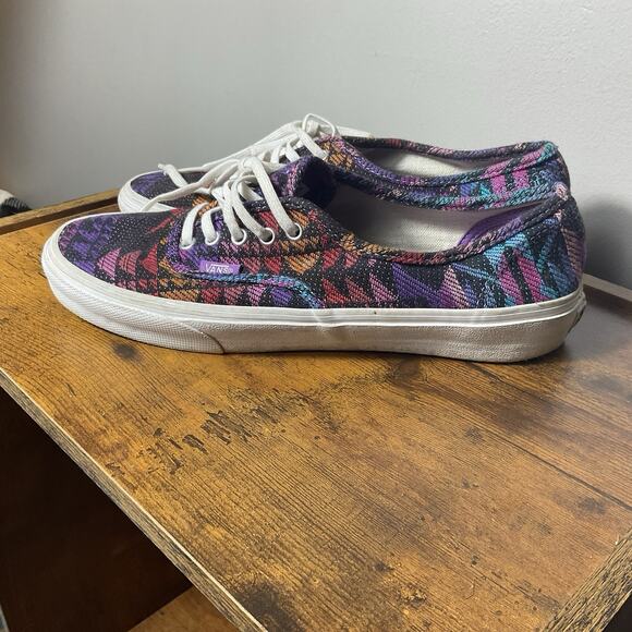 VANS Sneakers TC6D Lace-up Skateboard Shoes Multicolor Tribal - Men 7.5 Women 9 - Picture 4 of 9